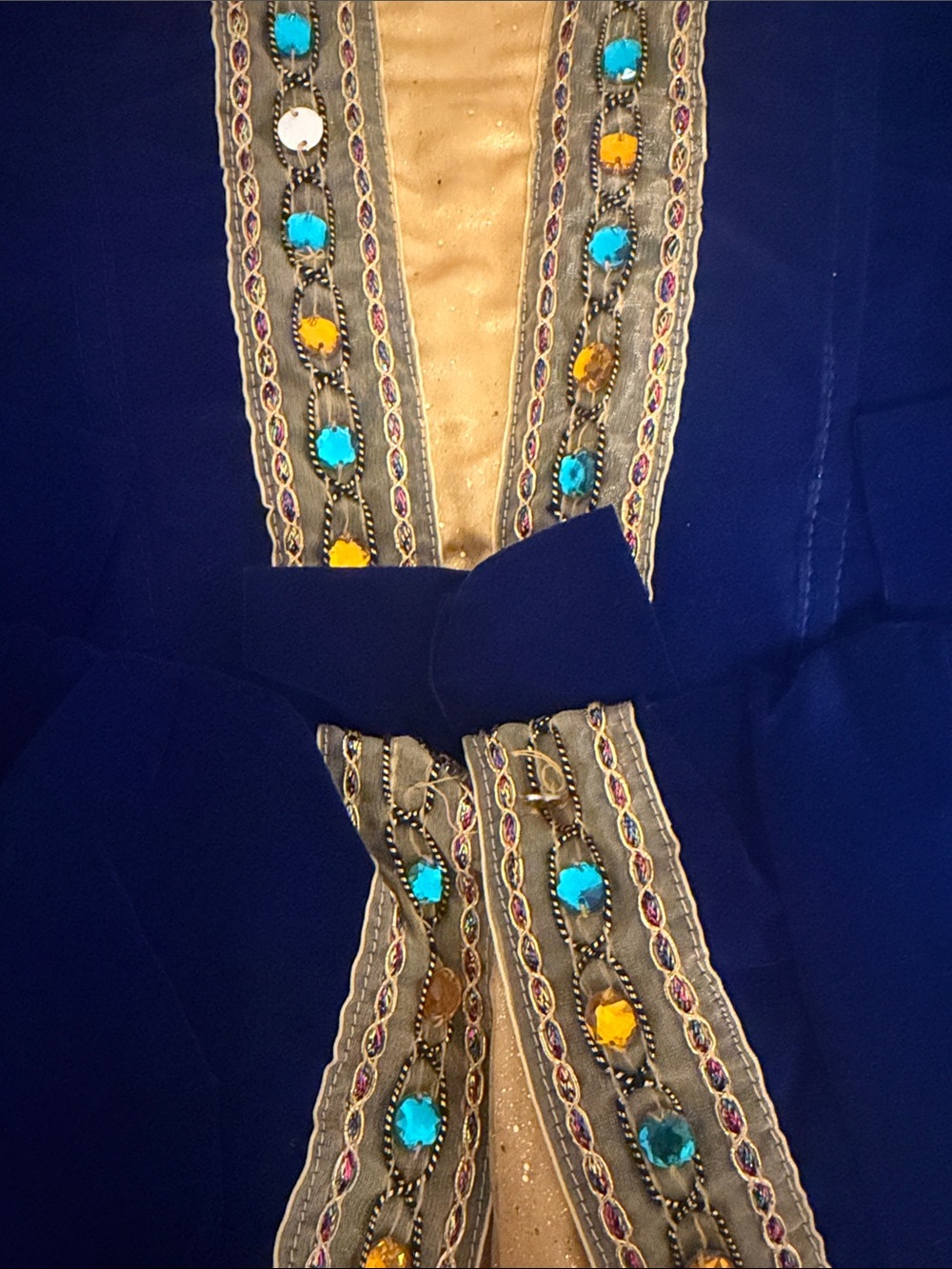 Disney Adult Snow White | Royal Blue & Yellow Velvet Princess Costume | Size L - Picture 4 of 9